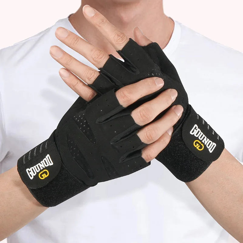 GOUNOD Weightlifting Gloves Breathable Anti Slip Wrist Support