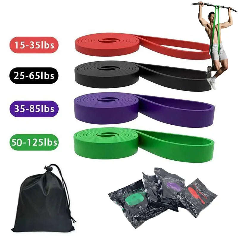 Pull Up Assistance Bands Four Level Resistance Set For Training