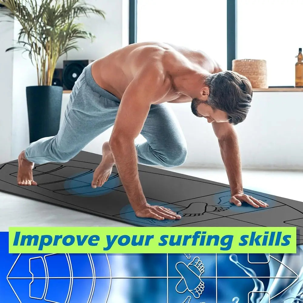 Foldable Rubber Yoga Mat For Balance Training Non Slip Bag