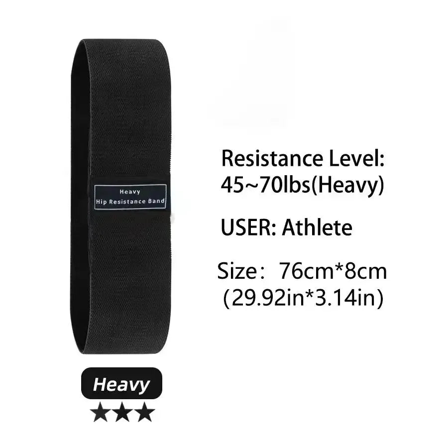 Glute Thigh Elastic Fabric Resistance Bands for Booty and Squat