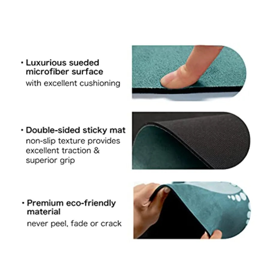 Round Yoga Mat Extra Thick Ultra Comfortable Non Slip Meditation