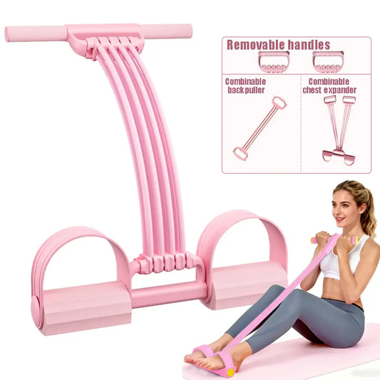 3 in 1 Multifunction Pedal Resistance Band Total Body Workout