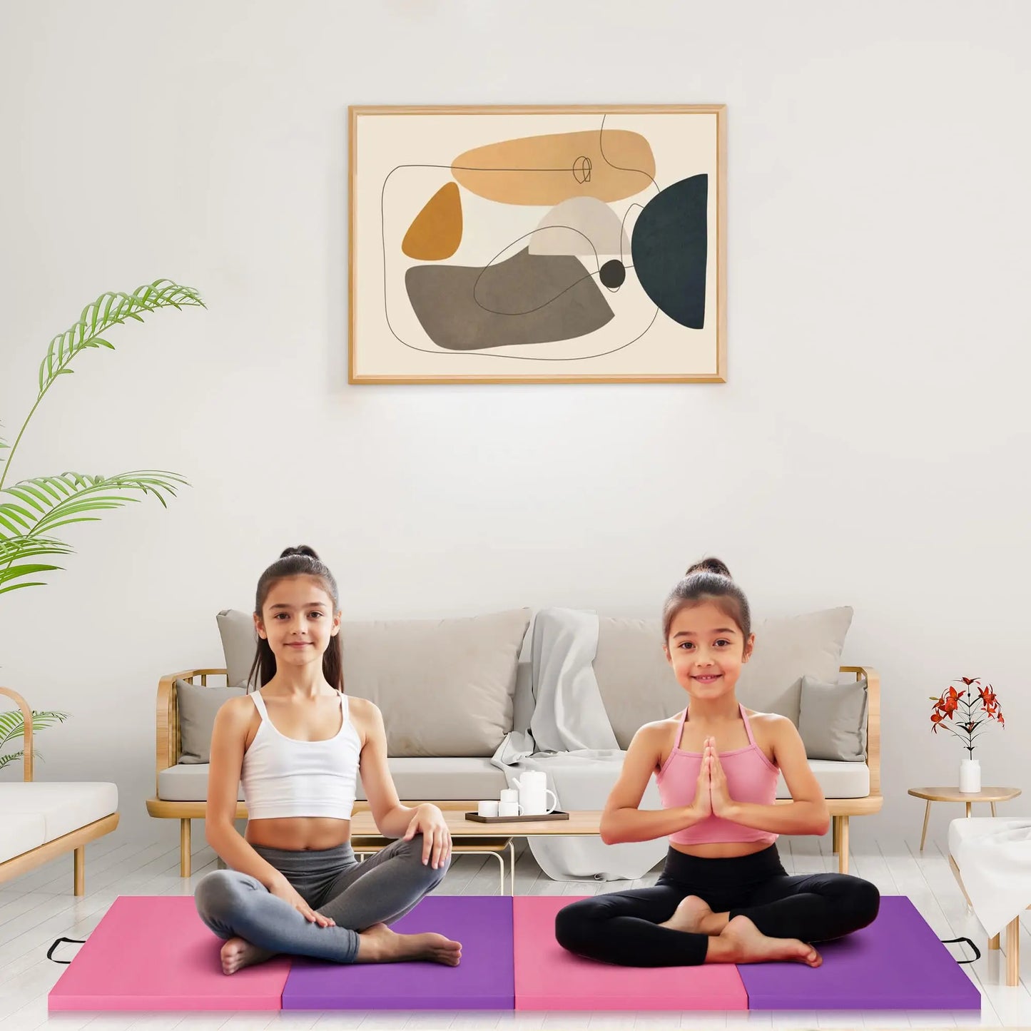 HiMISS Gymnastics Mat For Home Gym Tumbling And Yoga