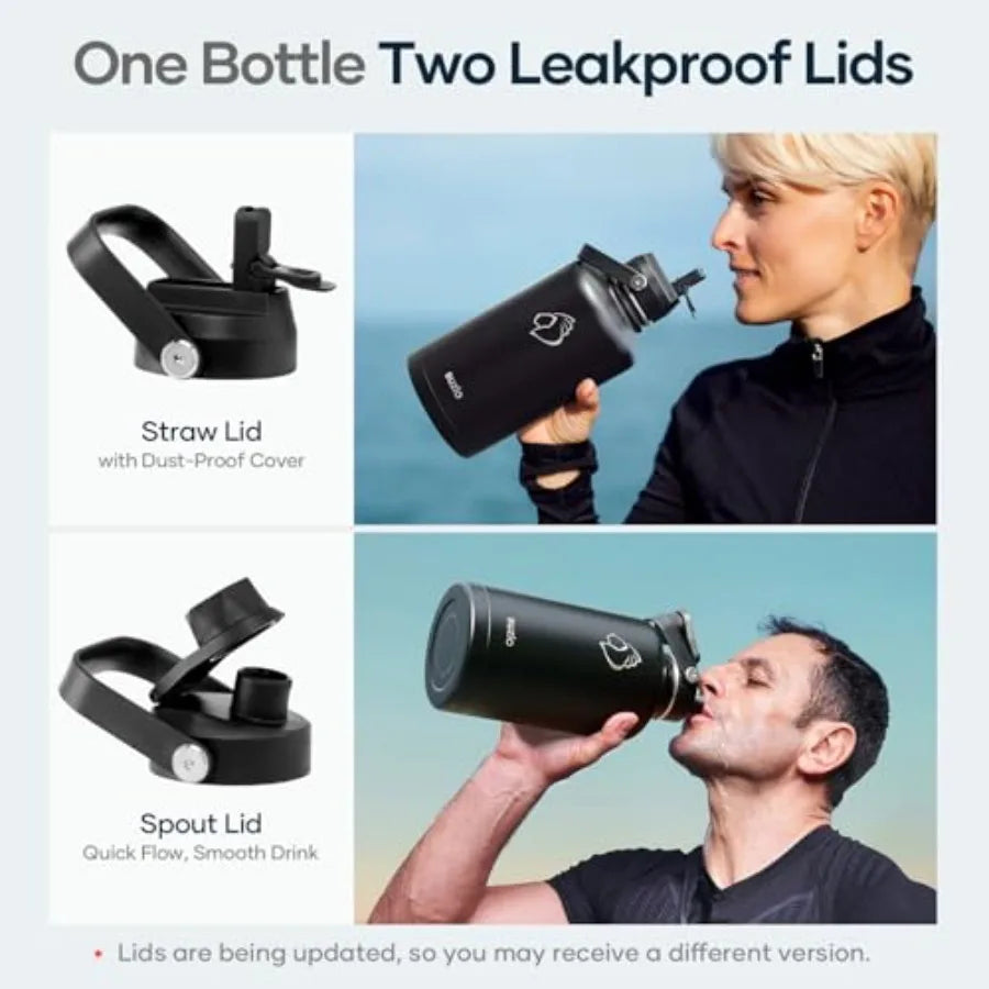 Vacuum Insulated Stainless Steel Water Bottle Double Wall BPA Free