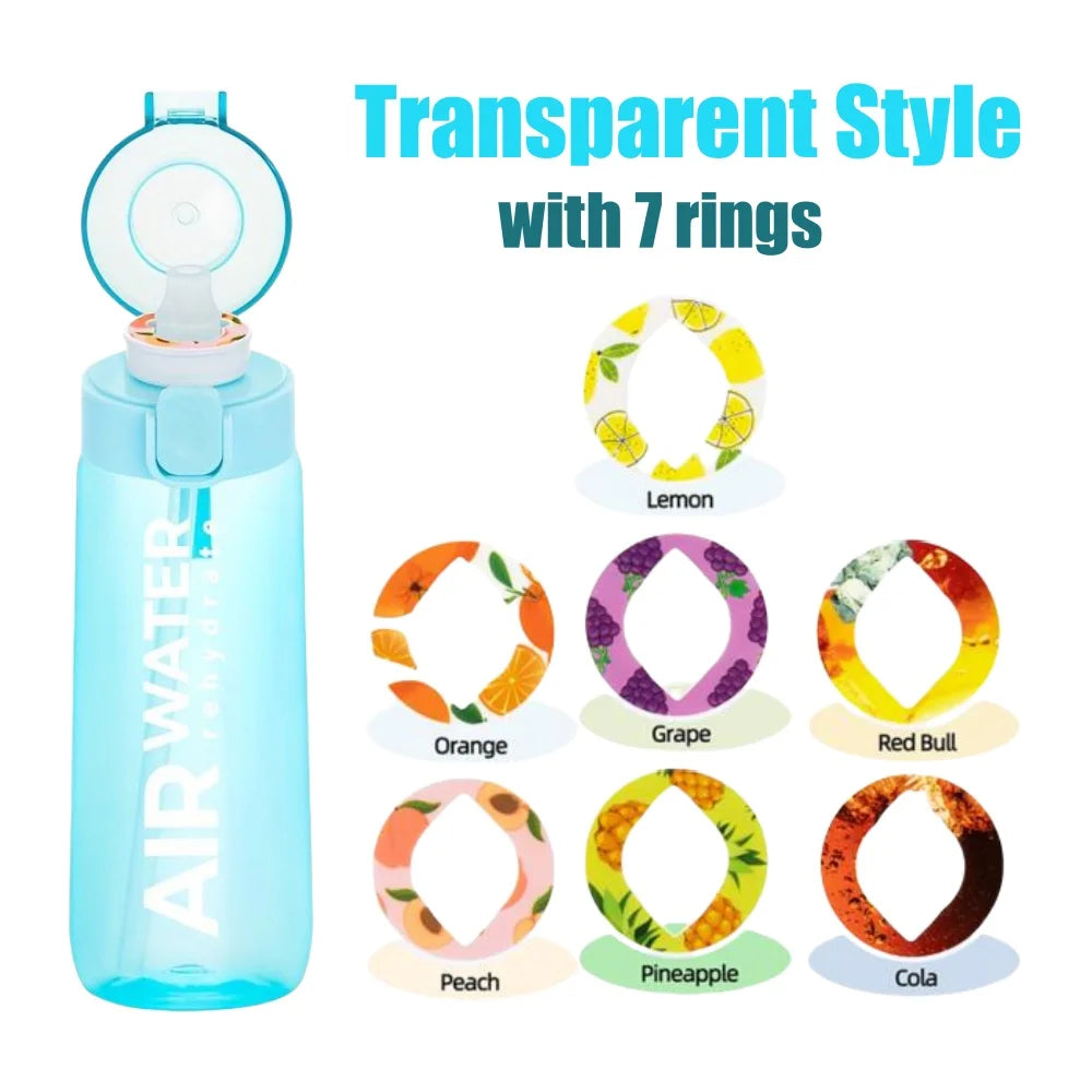 Fruit Flavor Sports Water Bottle With 7 Fruit Pods For Fitness