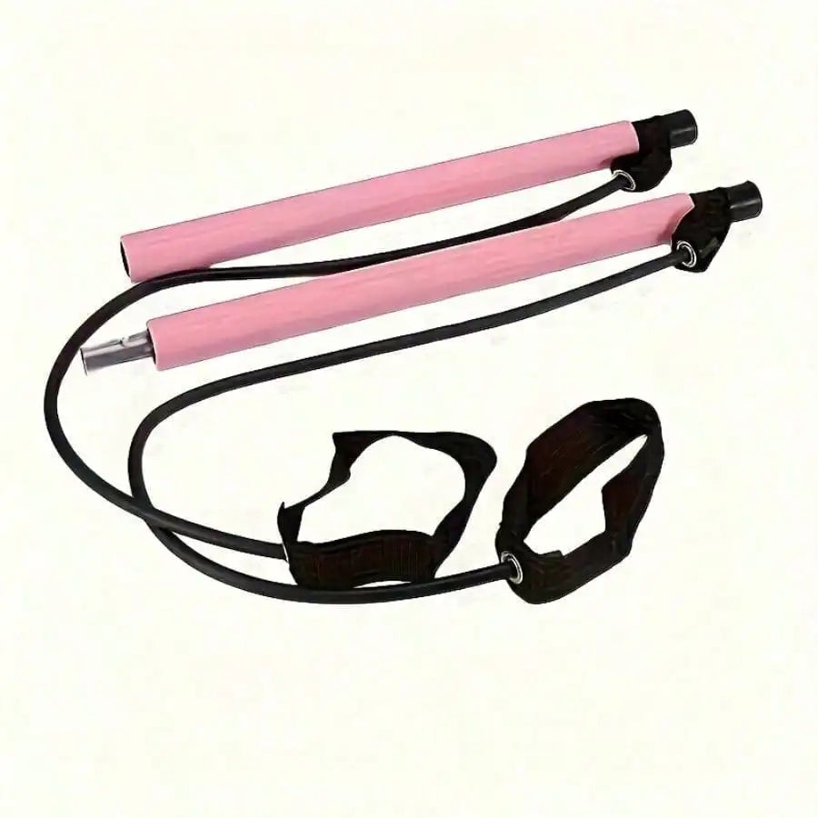Pilates Bar Accessories Set With Resistance Bands For Home Gym Yoga