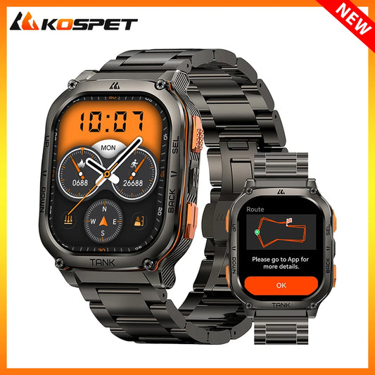 KOSPET Tank M3 Ultra GPS Smartwatch For Men Waterproof 5ATM AMOLED