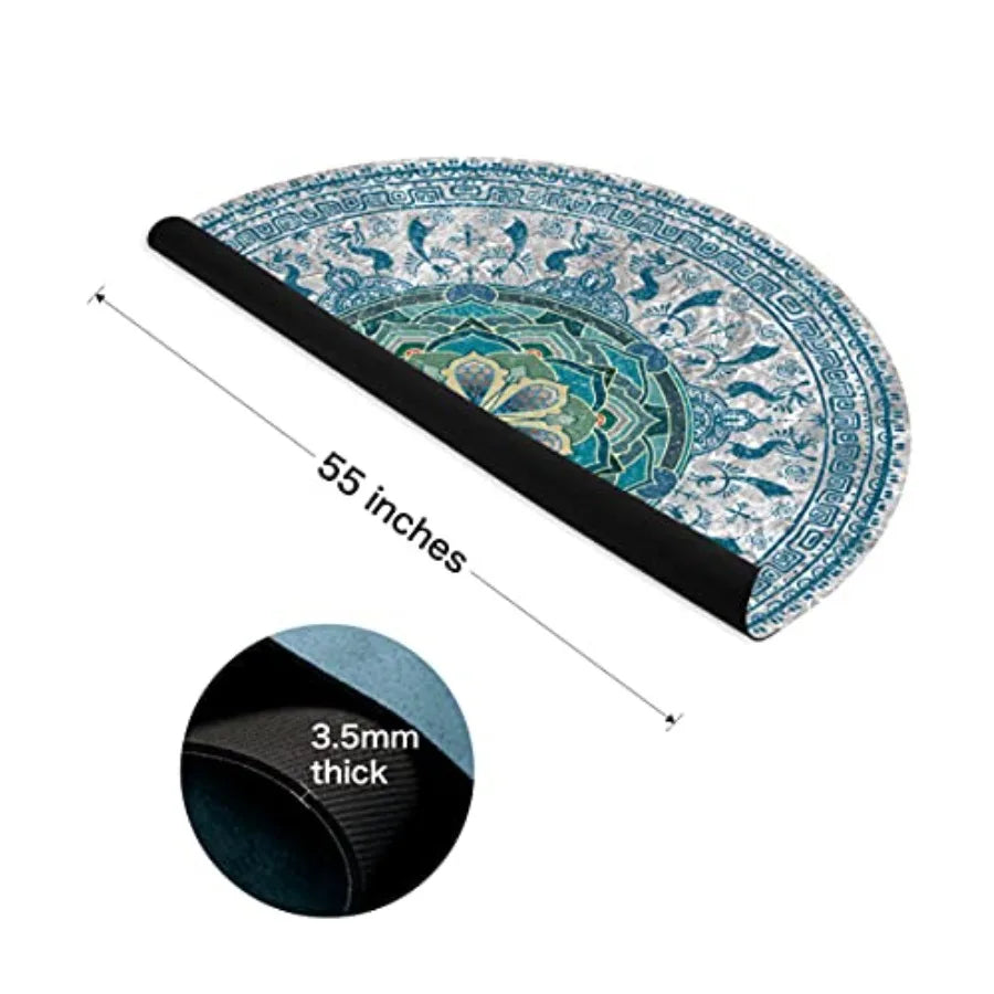 Round Yoga Mat Extra Thick Ultra Comfortable Non Slip Meditation