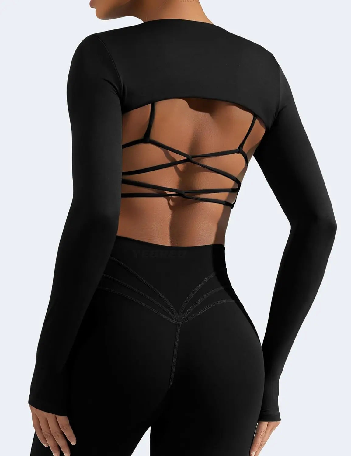Women Yoga Shawl With Attached Sleeves For Sports Fitness