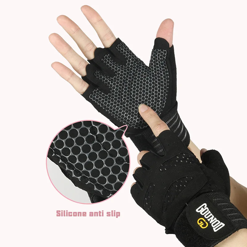 GOUNOD Weightlifting Gloves Breathable Anti Slip Wrist Support