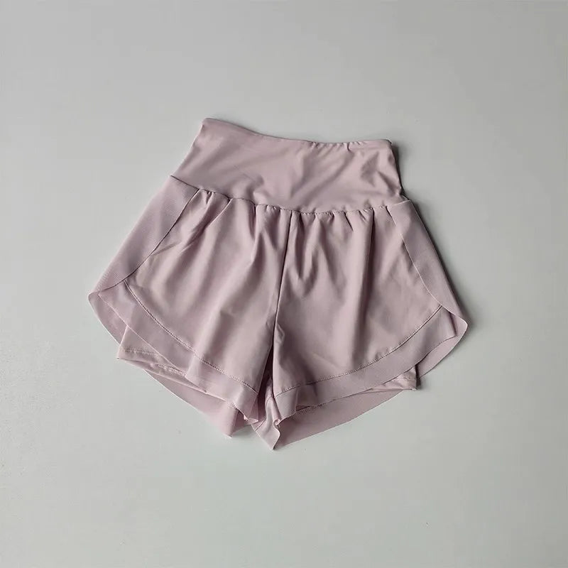 Women Two In One Quick Dry Mesh Fitness Running Shorts