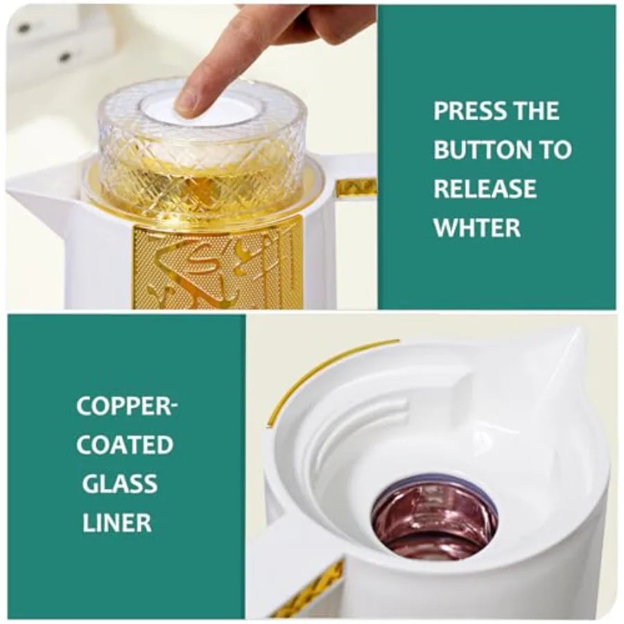 Insulated Arabic and Turkish Style Coffee Carafe Vacuum Flask Teapot