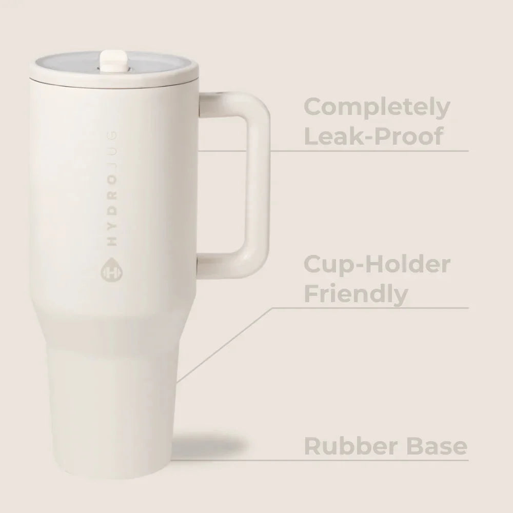 Traveler Flip Straw Tumbler Insulated Stainless Steel Water Bottle