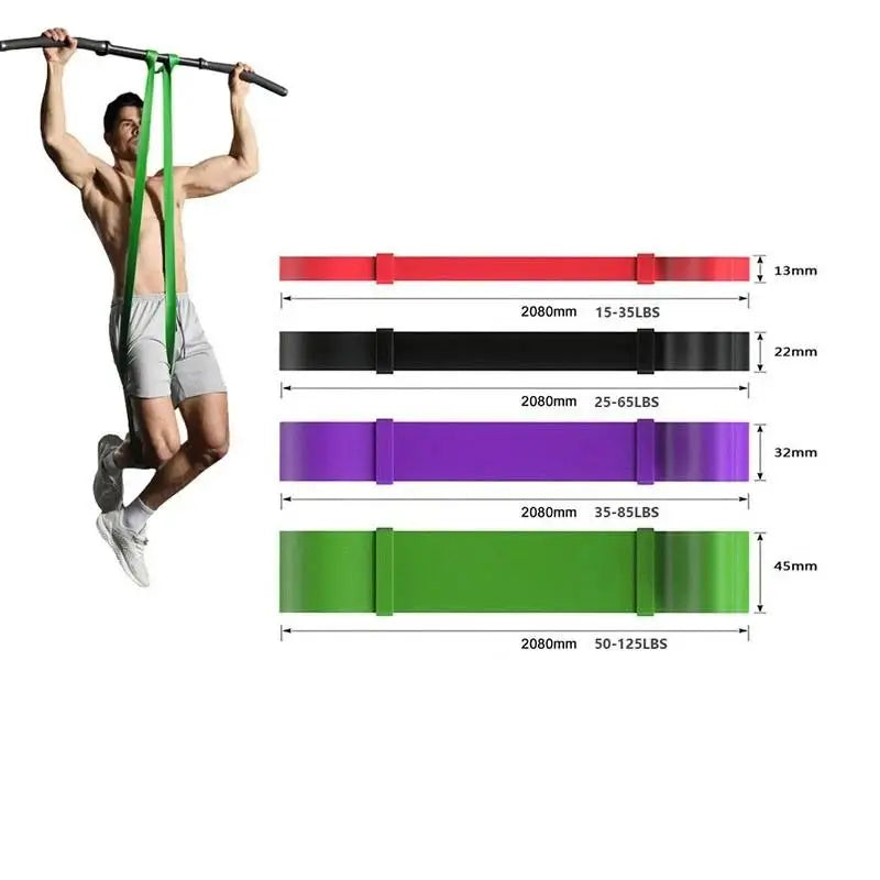 Pull Up Assistance Bands Four Level Resistance Set For Training