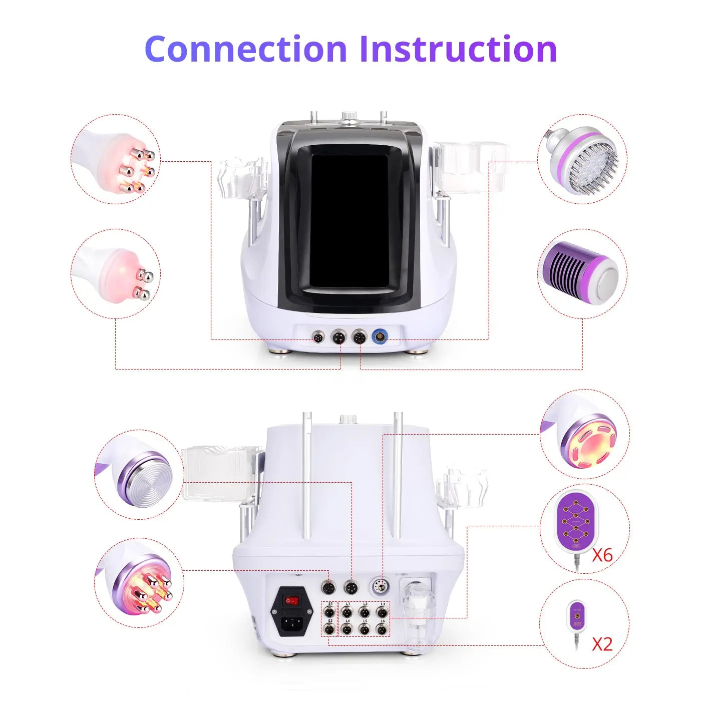 Mychway Cavitation 40k Machine Skin Tightening 9 In 1 Tool