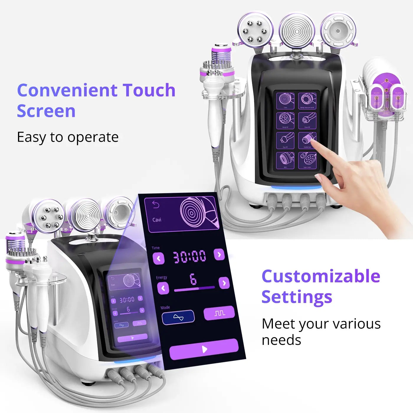 Mychway Cavitation 40k Machine Skin Tightening 9 In 1 Tool