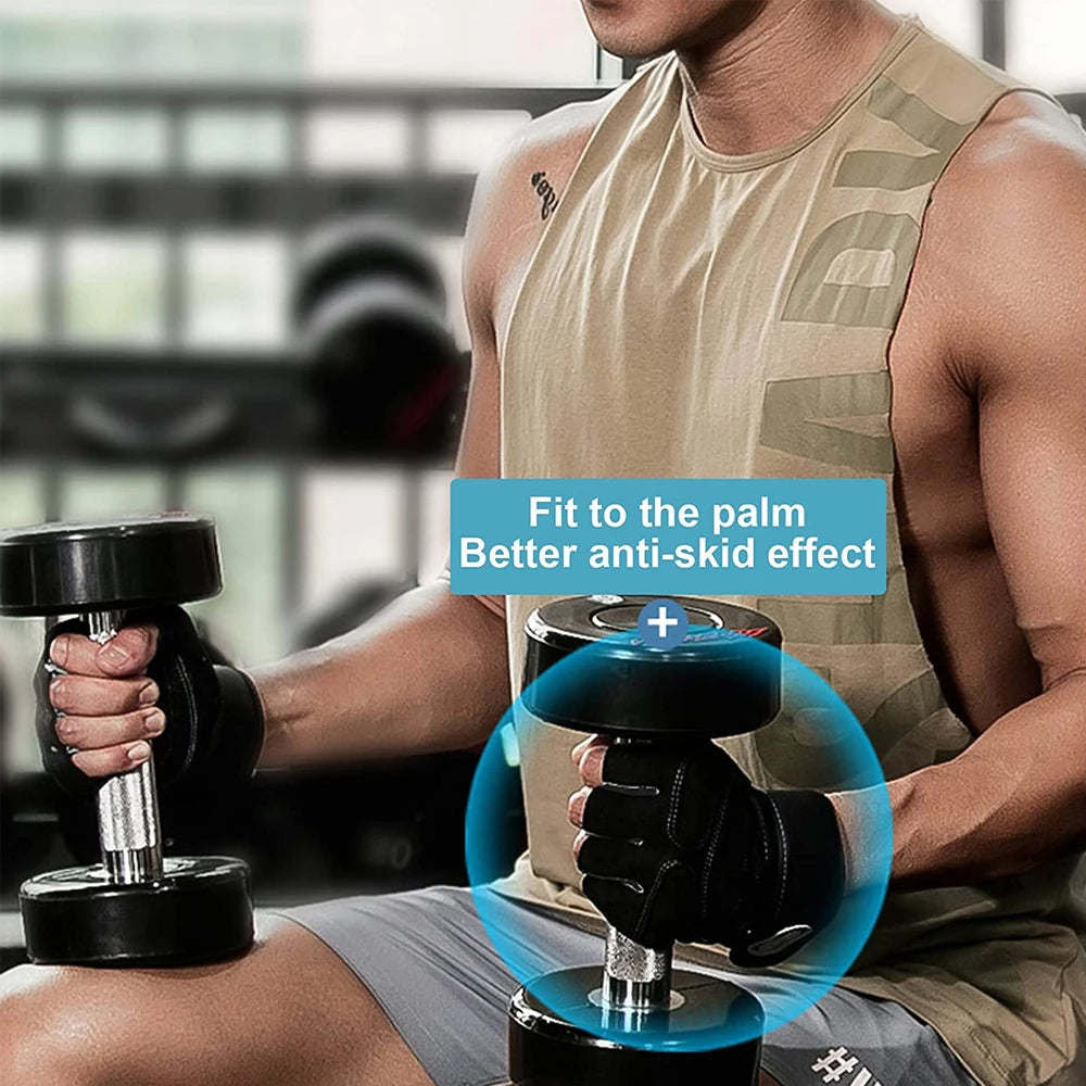 Antislip Workout Gloves For Palm Protection And Gym Lifting