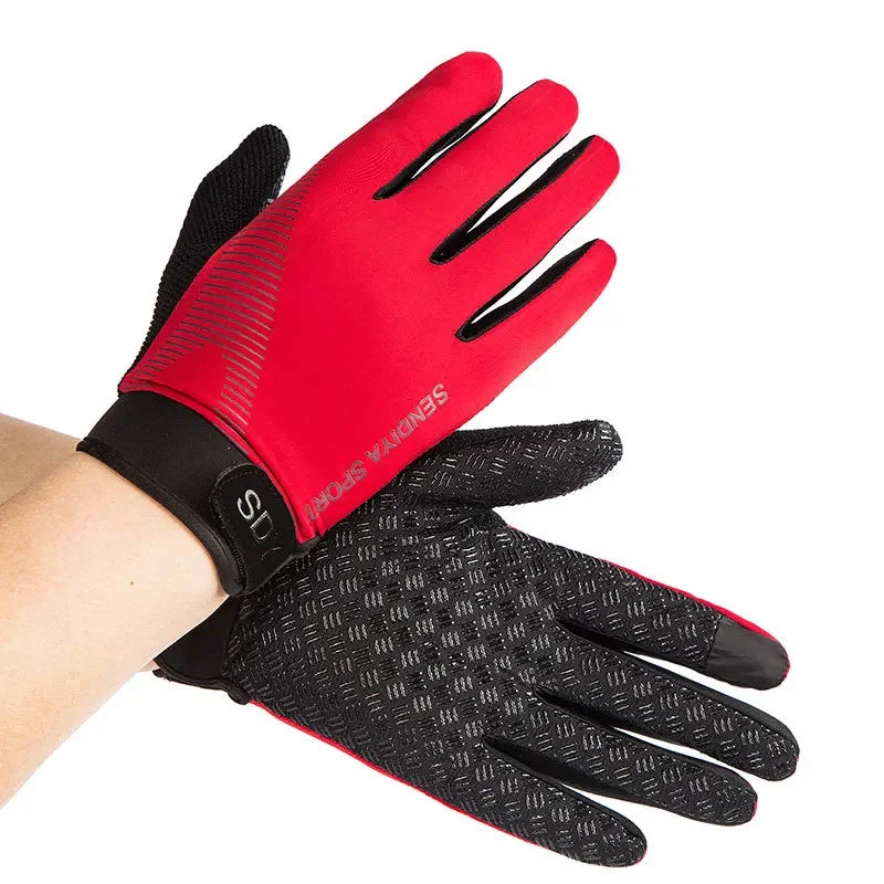 Men Cycling Gloves Full Finger Touch Screen For Bike Motorcycle Riding