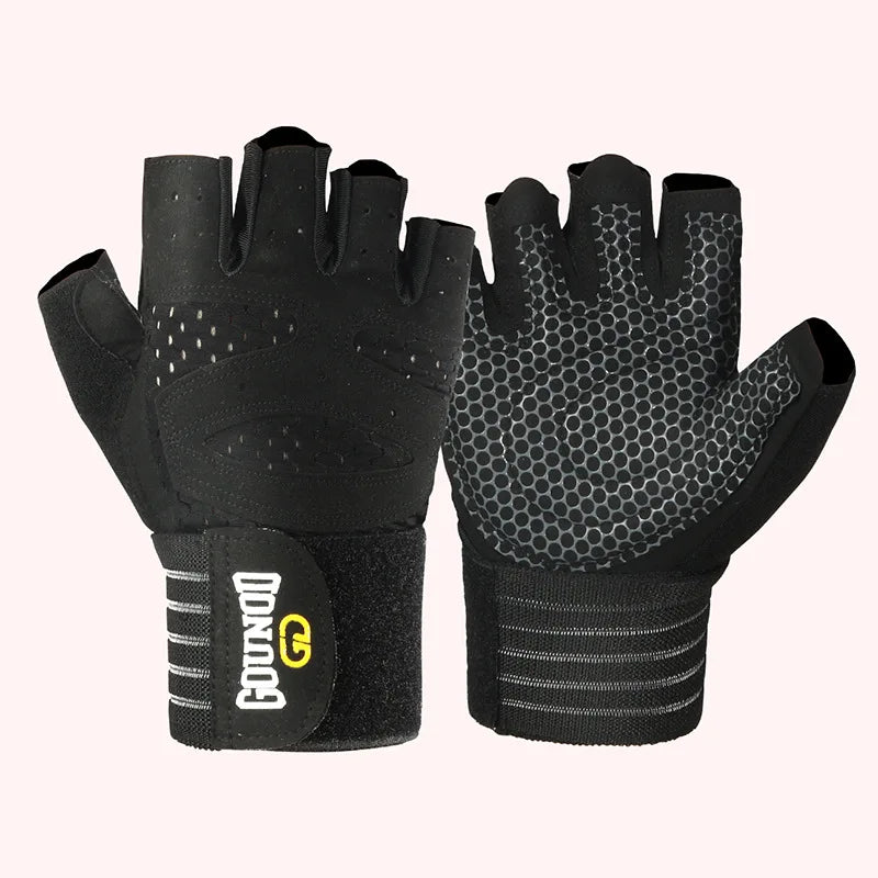 GOUNOD Weightlifting Gloves Breathable Anti Slip Wrist Support