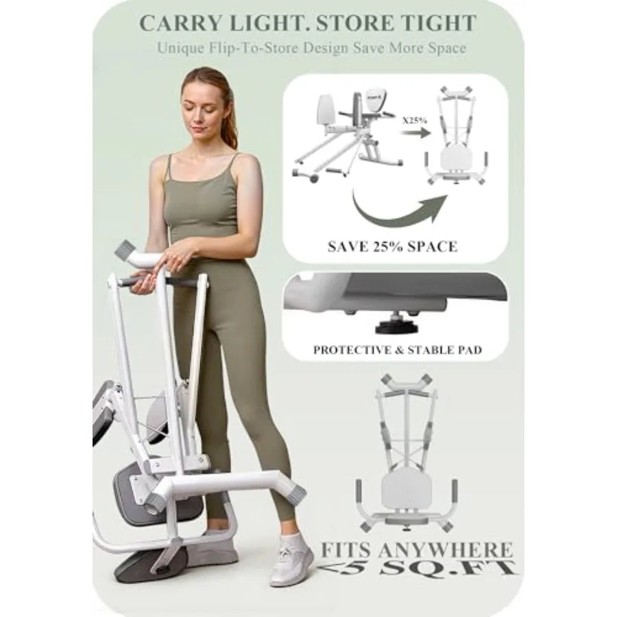 XMSJ Hip Abductor Machine For Home Gym Glute Thigh Workout