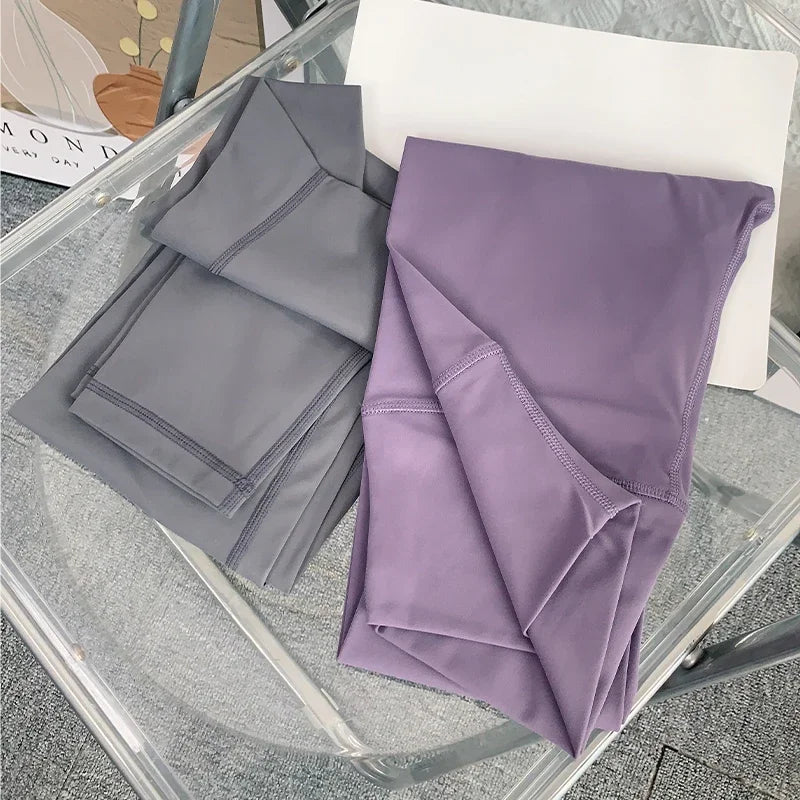 ZHUMU GYM Womens High Waist Yoga Leggings Quick Drying Pants