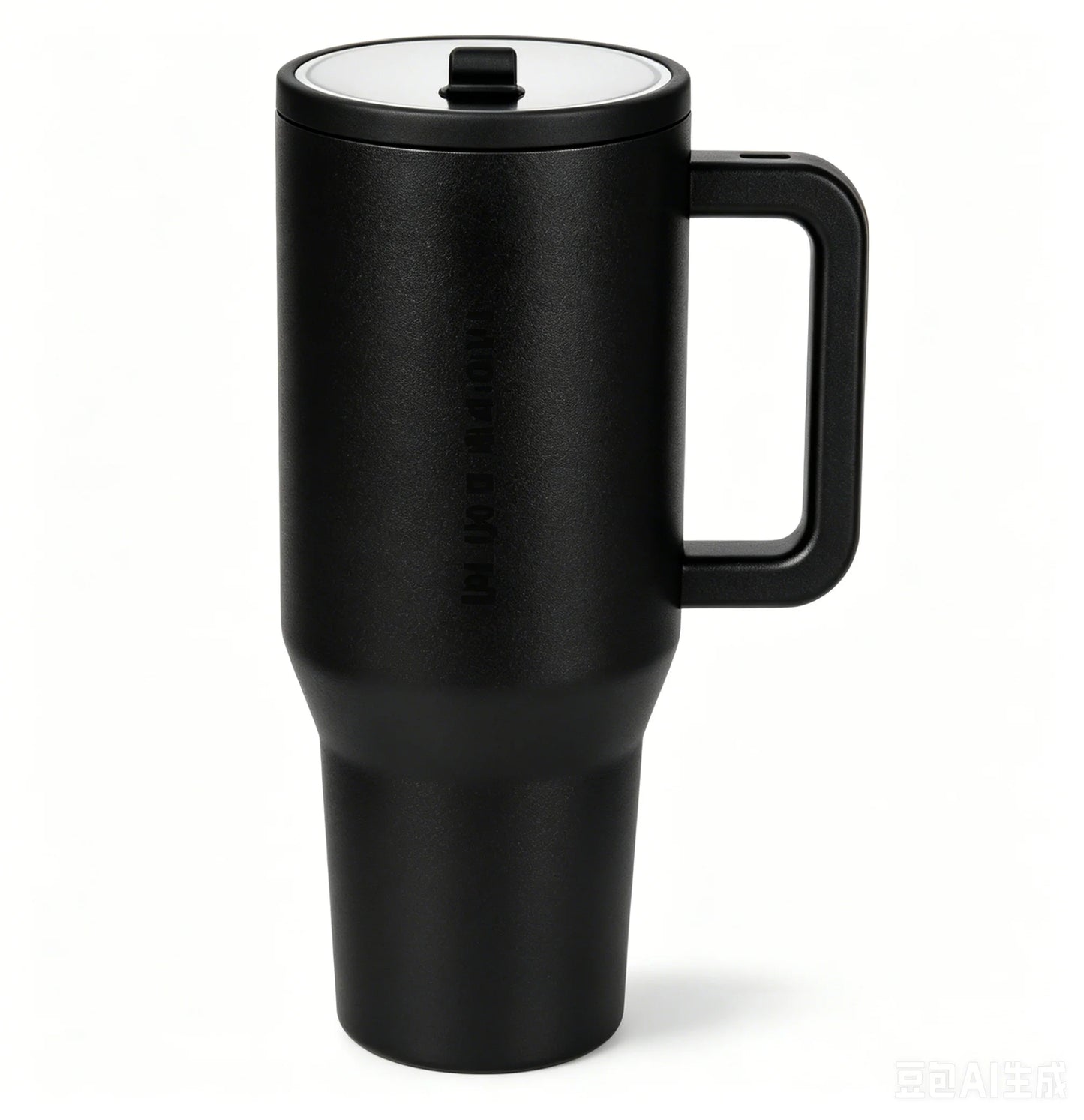 Insulated Stainless Steel Water Bottle Traveler Flip Straw Tumbler With Handle