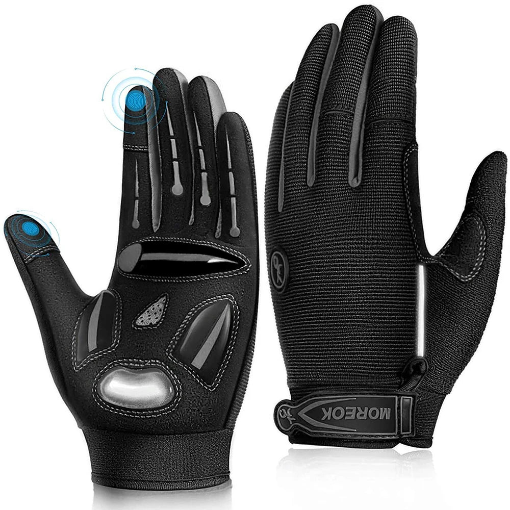 MOREOK Racing Gloves Motocross Breathable Non Slip Cycling Gloves