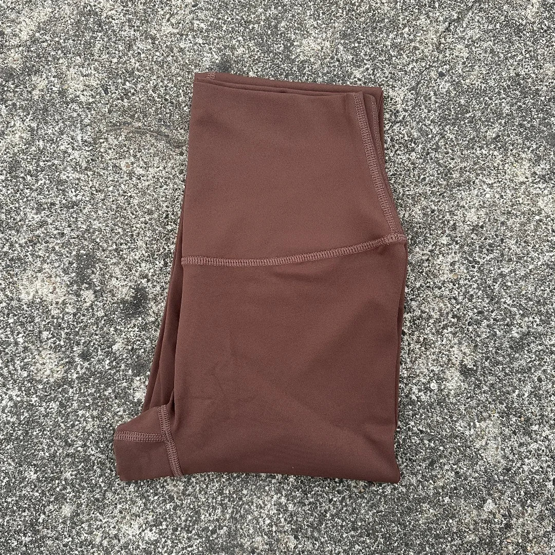 Back Pocket High Waist Yoga Leggings For Women Cropped Gym