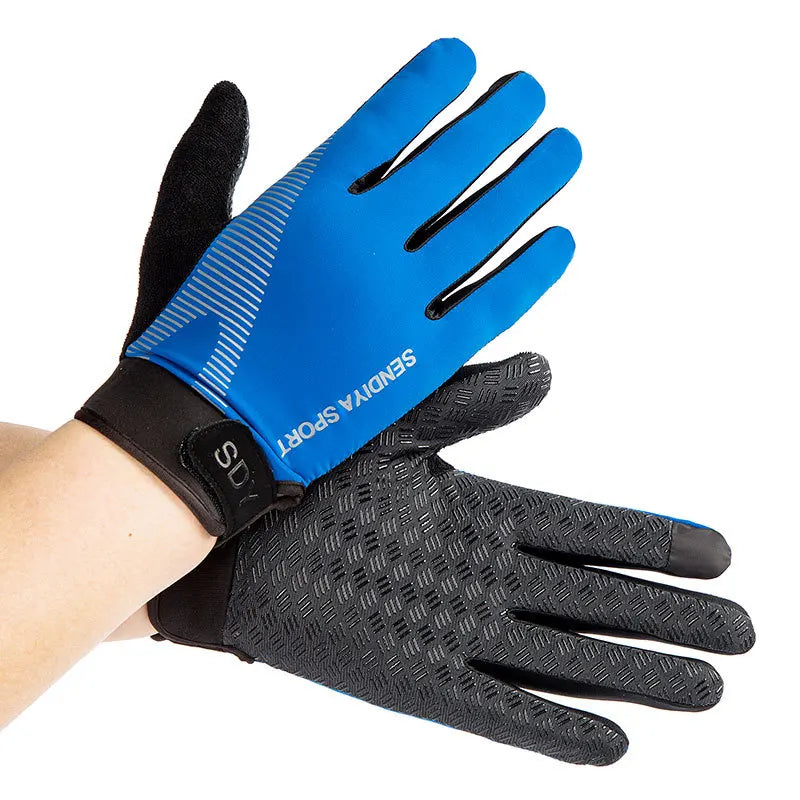 Men Cycling Gloves Full Finger Touch Screen For Bike Motorcycle Riding