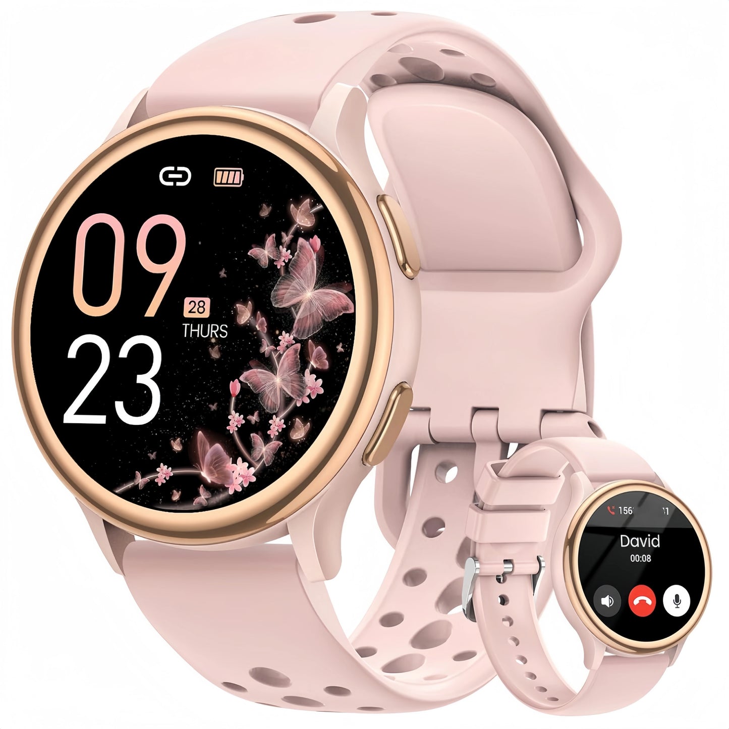 Bran Smartwatch For Women 1.27 Inch Fitness Tracker With Over 400 Watch Faces
